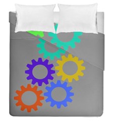 Gear Transmission Options Settings Duvet Cover Double Side (queen Size) by Nexatart