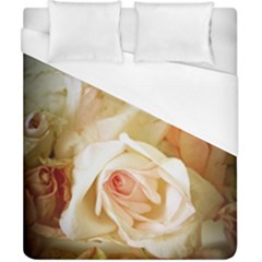 Roses Vintage Playful Romantic Duvet Cover (california King Size) by Nexatart