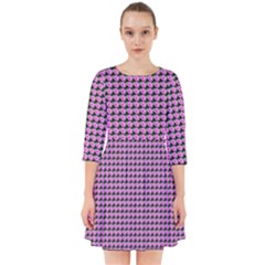 Pattern Grid Background Smock Dress by Nexatart