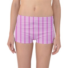 Line Pink Vertical Reversible Boyleg Bikini Bottoms by Mariart