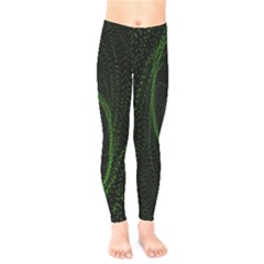 Space Green Hypnotizing Tunnel Animation Hole Polka Green Kids  Legging by Mariart