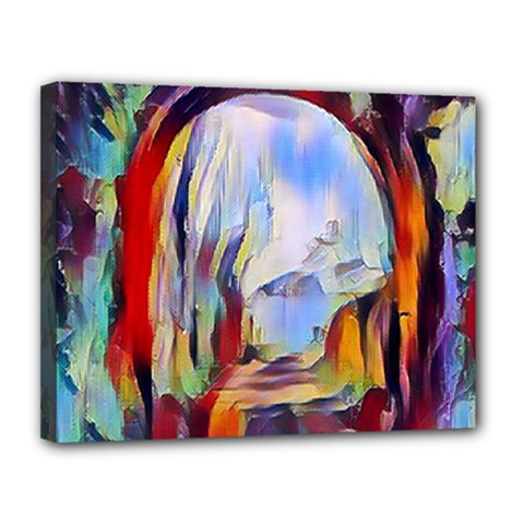 Abstract Tunnel Canvas 14  X 11  by NouveauDesign