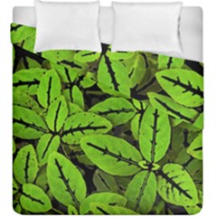 Nature Print Pattern Duvet Cover Double Side (king Size) by dflcprints