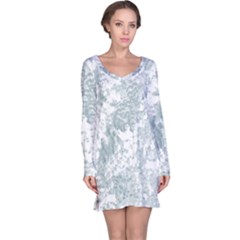 Countryblueandwhite Long Sleeve Nightdress by digitaldivadesigns