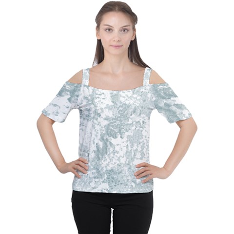 Countryblueandwhite Cutout Shoulder Tee by digitaldivadesigns