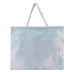 Flower Blue Polka Plaid Sexy Star Love Heart Zipper Large Tote Bag by Mariart