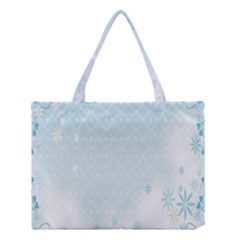 Flower Blue Polka Plaid Sexy Star Love Heart Medium Tote Bag by Mariart