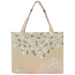 Flower Frame Green Sexy Mini Tote Bag by Mariart