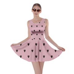 Love Black Pink Valentine Skater Dress by Mariart