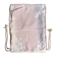 Love Heart Flower Purple Sexy Rose Drawstring Bag (large) by Mariart