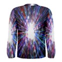 Seamless Animation Of Abstract Colorful Laser Light And Fireworks Rainbow Men s Long Sleeve Tee View2