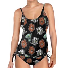 Pattern Halloween Werewolf Mummy Vampire Icreate Tankini Set by iCreate