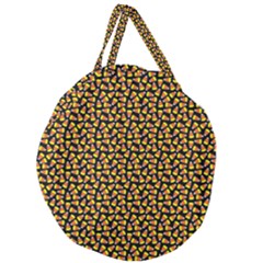 Pattern Halloween Candy Corn   Giant Round Zipper Tote by iCreate