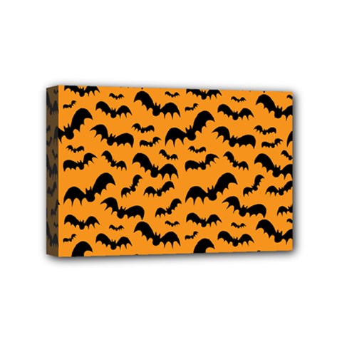 Pattern Halloween Bats  Icreate Mini Canvas 6  X 4  by iCreate