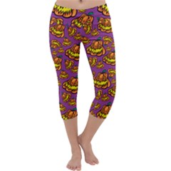 1pattern Halloween Colorfuljack Icreate Capri Yoga Leggings by iCreate