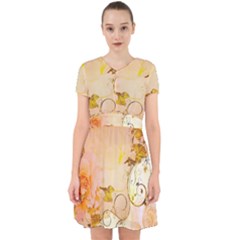 Wonderful Floral Design In Soft Colors Adorable In Chiffon Dress by FantasyWorld7