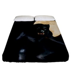 Werewolf Fitted Sheet (california King Size) by Valentinaart