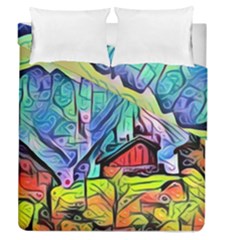 Magic Cube Abstract Art Duvet Cover Double Side (queen Size) by NouveauDesign