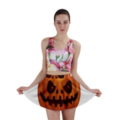 Halloween Pumpkin Mini Skirt by Valentinaart