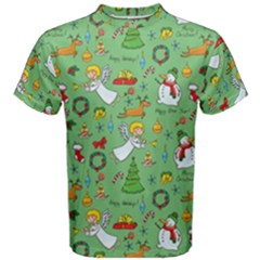 Christmas Pattern Men s Cotton Tee by Valentinaart