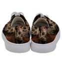 Awesome Creepy Skull With Rat And Wings Kids  Low Top Canvas Sneakers View4