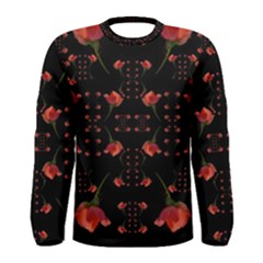 Roses From The Fantasy Garden Men s Long Sleeve Tee by pepitasart