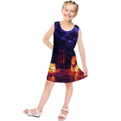 Awaiting Halloween Night Kids  Tunic Dress by gothicandhalloweenstore