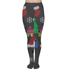 Ugly Christmas Sweater Women s Tights by Valentinaart