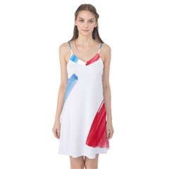 France Flag, Banner Watercolor Painting Art Camis Nightgown by picsaspassion