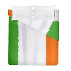 Flag Ireland, Banner Watercolor Painting Art Duvet Cover Double Side (full/ Double Size) by picsaspassion