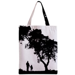 Black Father Daughter Natural Hill Zipper Classic Tote Bag by Mariart