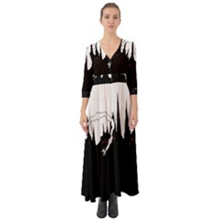 City History Speedrunning Button Up Boho Maxi Dress by Mariart