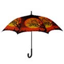 Helloween Midnight Graveyard Silhouette Hook Handle Umbrellas (Small) View3