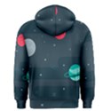 Space Pelanet Galaxy Comet Star Sky Blue Men s Zipper Hoodie View2