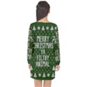 Ugly Christmas Sweater Long Sleeve Chiffon Shift Dress  View2