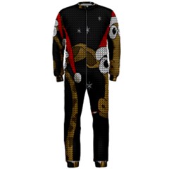 Christmas Giraffe  Onepiece Jumpsuit (men)  by Valentinaart