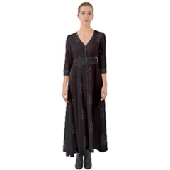 Tree Christmas Button Up Boho Maxi Dress by Mariart