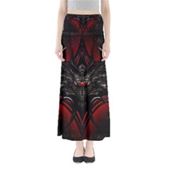 Black Dragon Grunge Full Length Maxi Skirt by Celenk