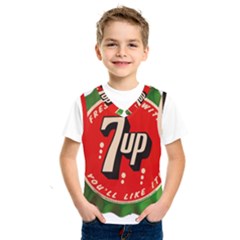 Fresh Up With  7 Up Bottle Cap Tin Metal Kids  Sportswear by Celenk