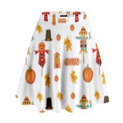 Thanksgiving High Waist Skirt by Valentinaart