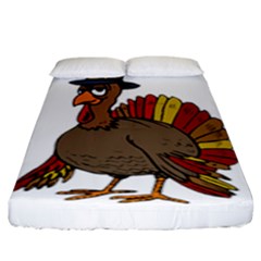 Thanksgiving Turkey  Fitted Sheet (king Size) by Valentinaart