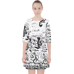 Graffiti Pocket Dress by Valentinaart