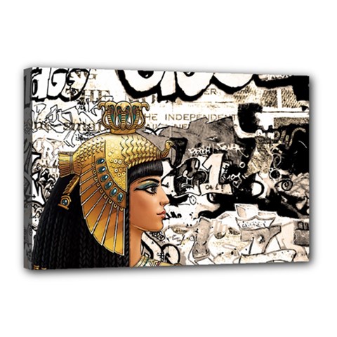 Cleopatra Canvas 18  X 12  by Valentinaart