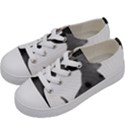 Dalmatian Inspired Silhouette Kids  Low Top Canvas Sneakers View2