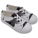 Dalmatian Inspired Silhouette Kids  Low Top Canvas Sneakers View3