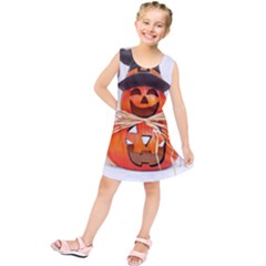 Funny Halloween Pumpkins Kids  Tunic Dress by gothicandhalloweenstore