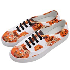 Funny Halloween Pumpkins Women s Classic Low Top Sneakers by gothicandhalloweenstore