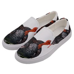 Thanksgiving Turkey Men s Canvas Slip Ons by Valentinaart