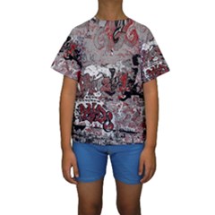 Graffiti Kids  Short Sleeve Swimwear by ValentinaDesign