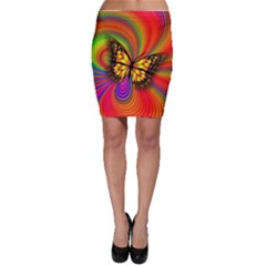 Arrangement Butterfly Aesthetics Bodycon Skirt by Celenk